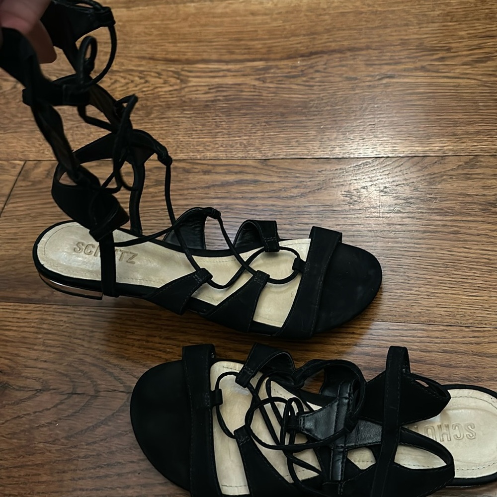Schutz lace up gladiator sandal size 8